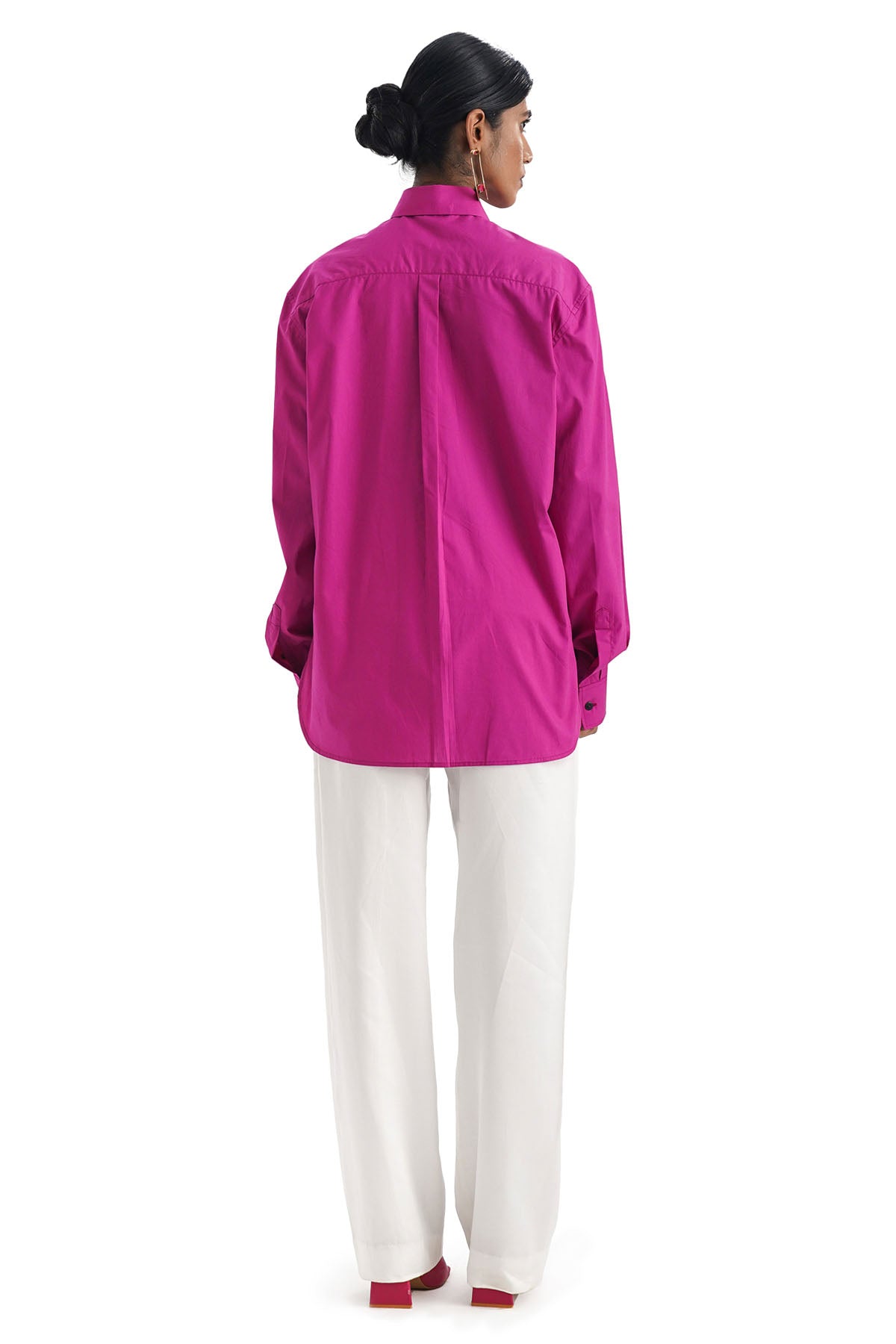 Pink 100% Cotton Button Shirt