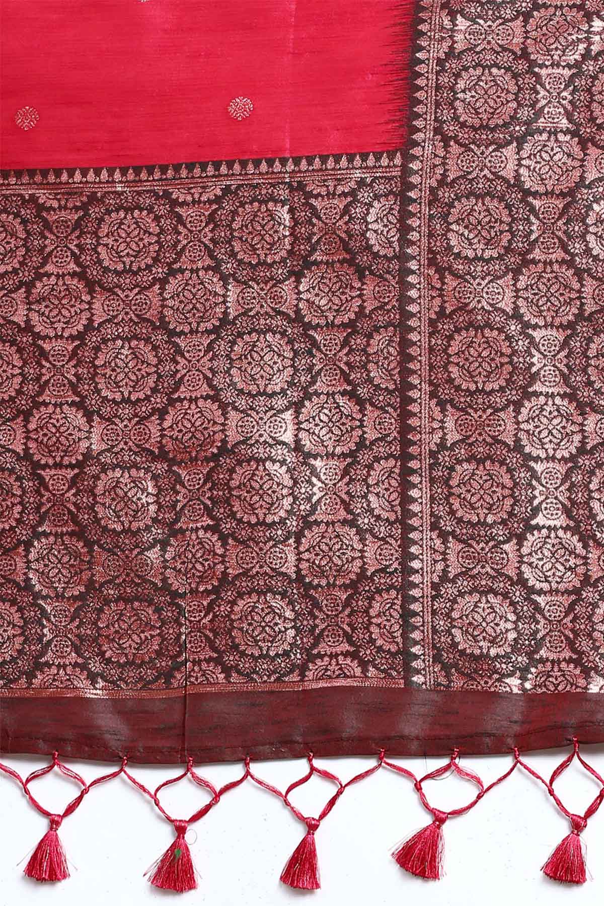 Pink Banarasi Silk Zari Saree