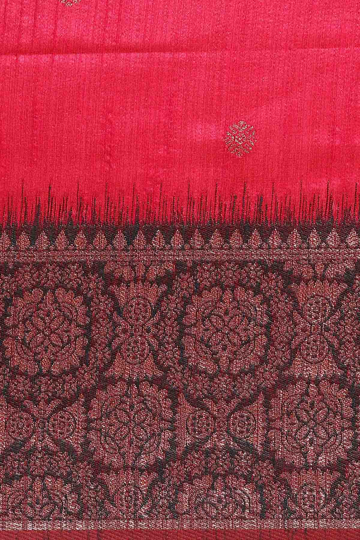 Pink Banarasi Silk Zari Saree