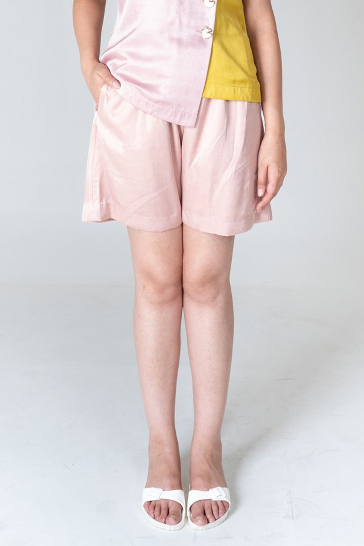 Pink Bemberg Modal Silk Shorts
