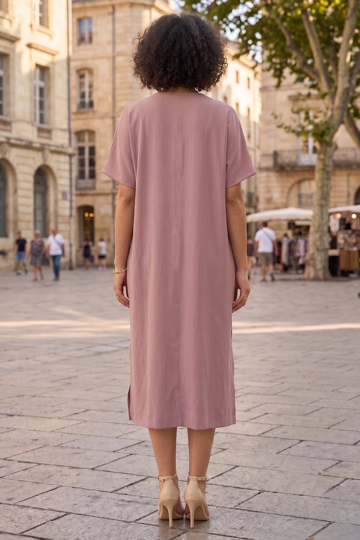 Pink Box Relaxed Fit Midi Dress
