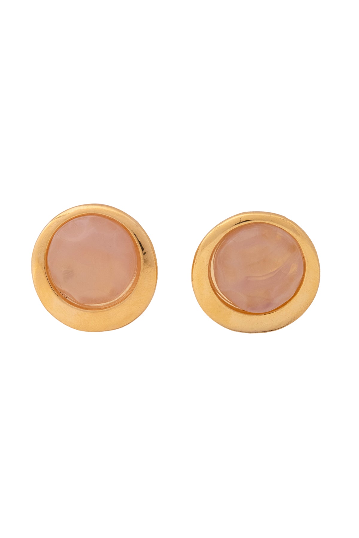 Pink Caramel Stone Earrings