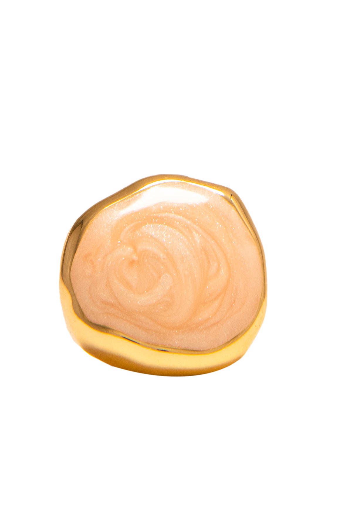 Pink Caramel Stone Studded Ring