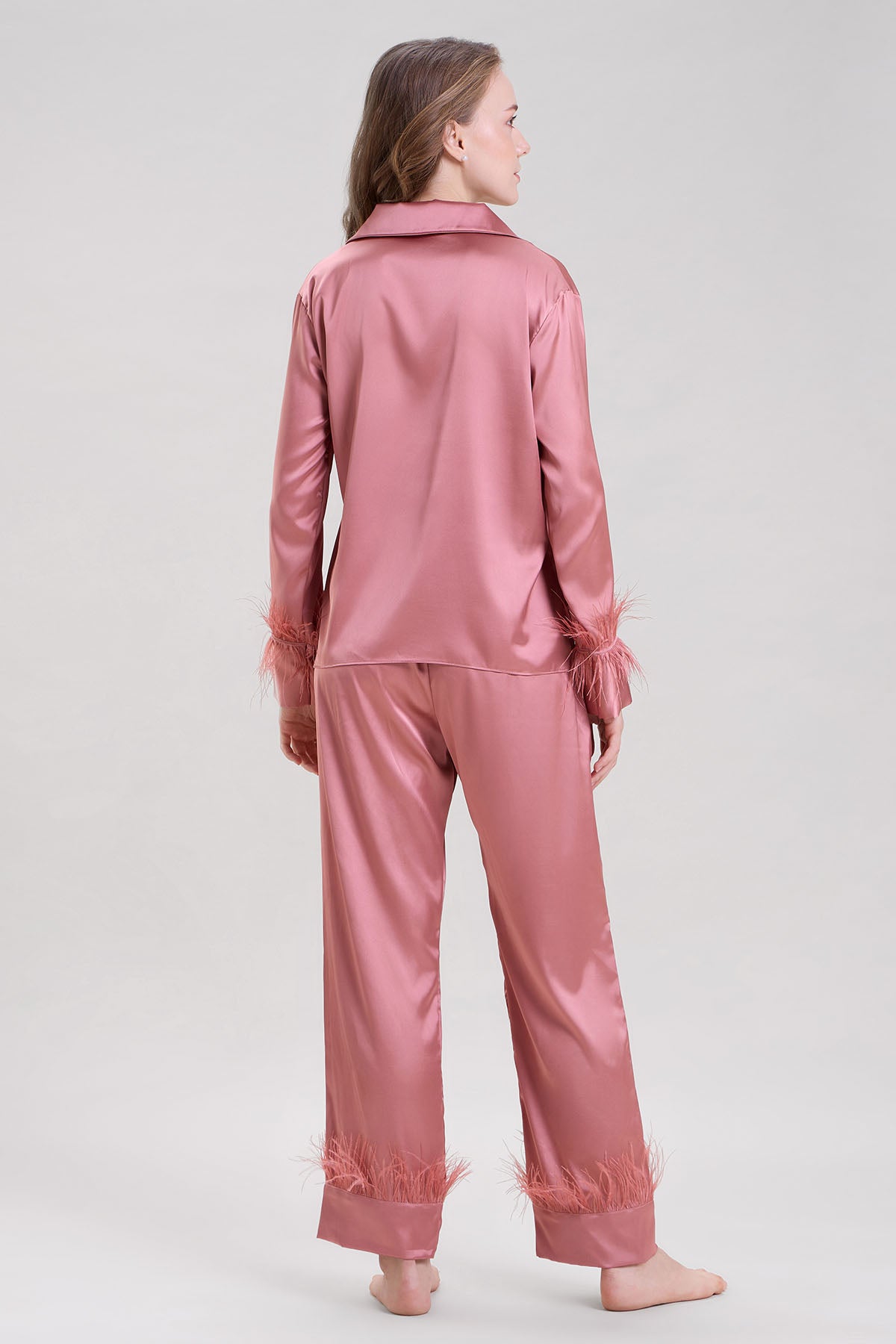 Pink Collar Shirt & Pyjama