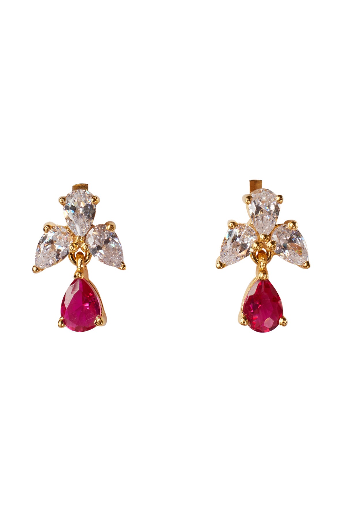 Pink Cubic Zirconia Earrings