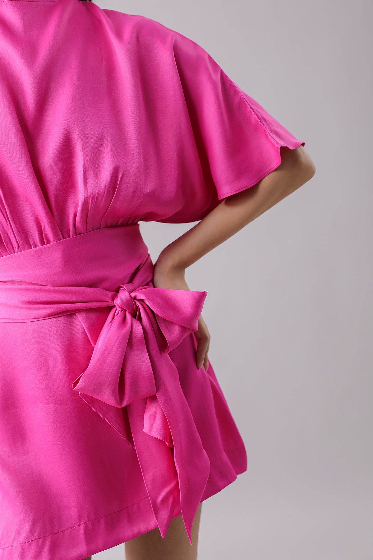 Pink Cut-Out Detail Mini Dress