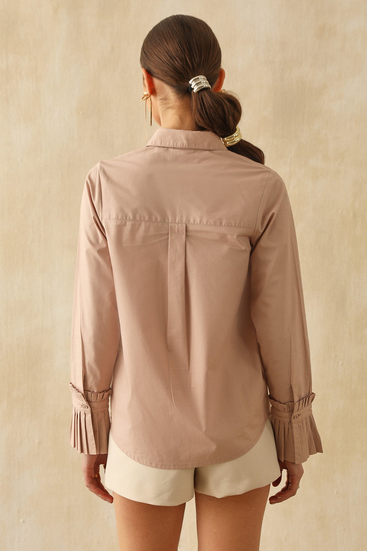 Pink Cutwork Embroidered Shirt