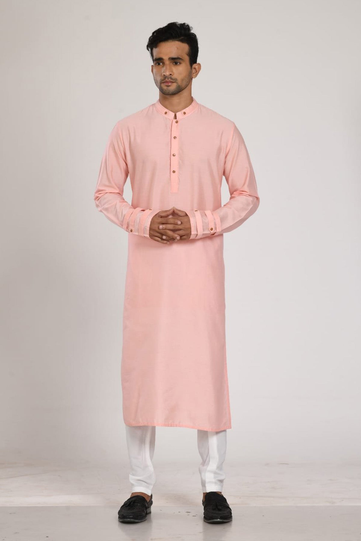 Pink Flap Sleeves Kurta Set