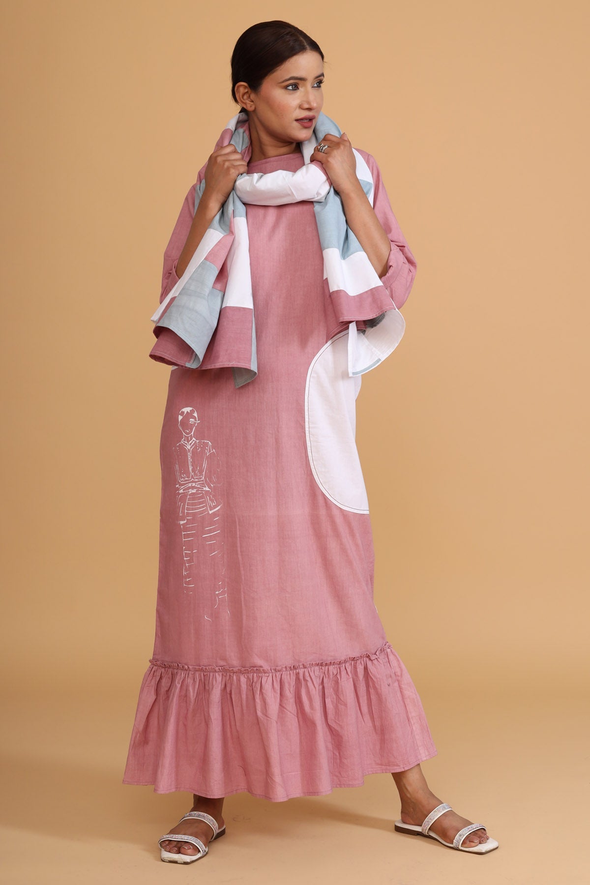 Mint Green Overlay & Sleeveless Designer Dress Set: Versatile Chic