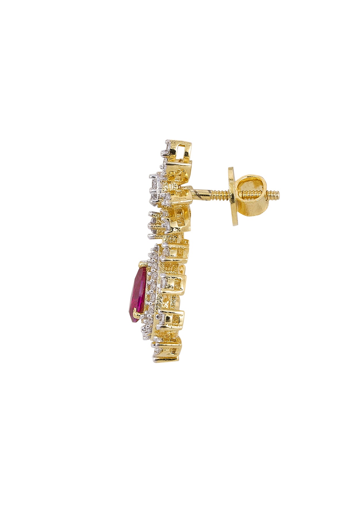 Pink & Gold Drop Pendant Set