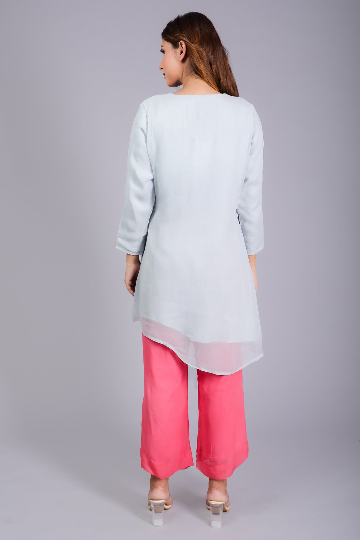 Pink & Grey Knot Fusion & Pants