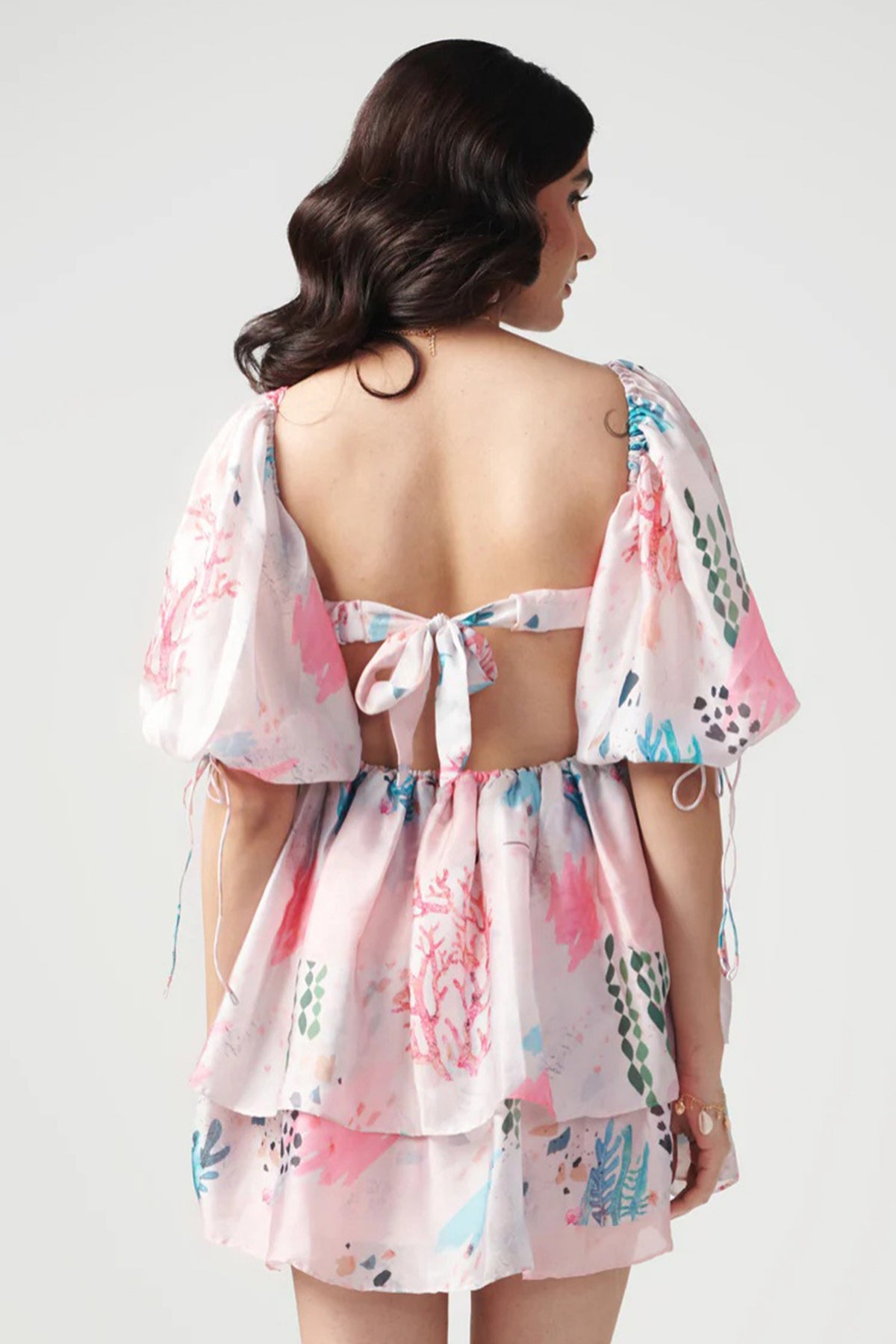 Pink Hue Semi Satin Mini Dress