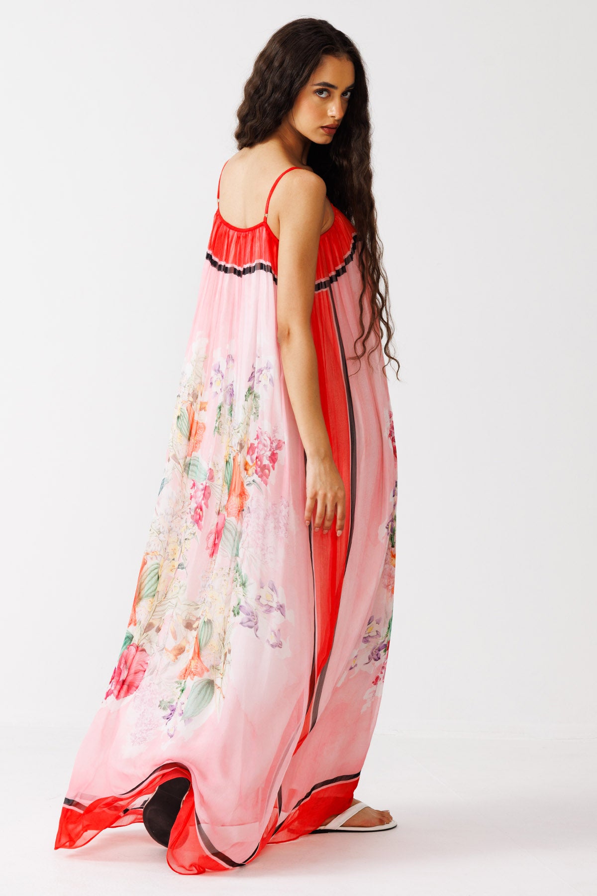 Pink Multi Printed Maxi Dress