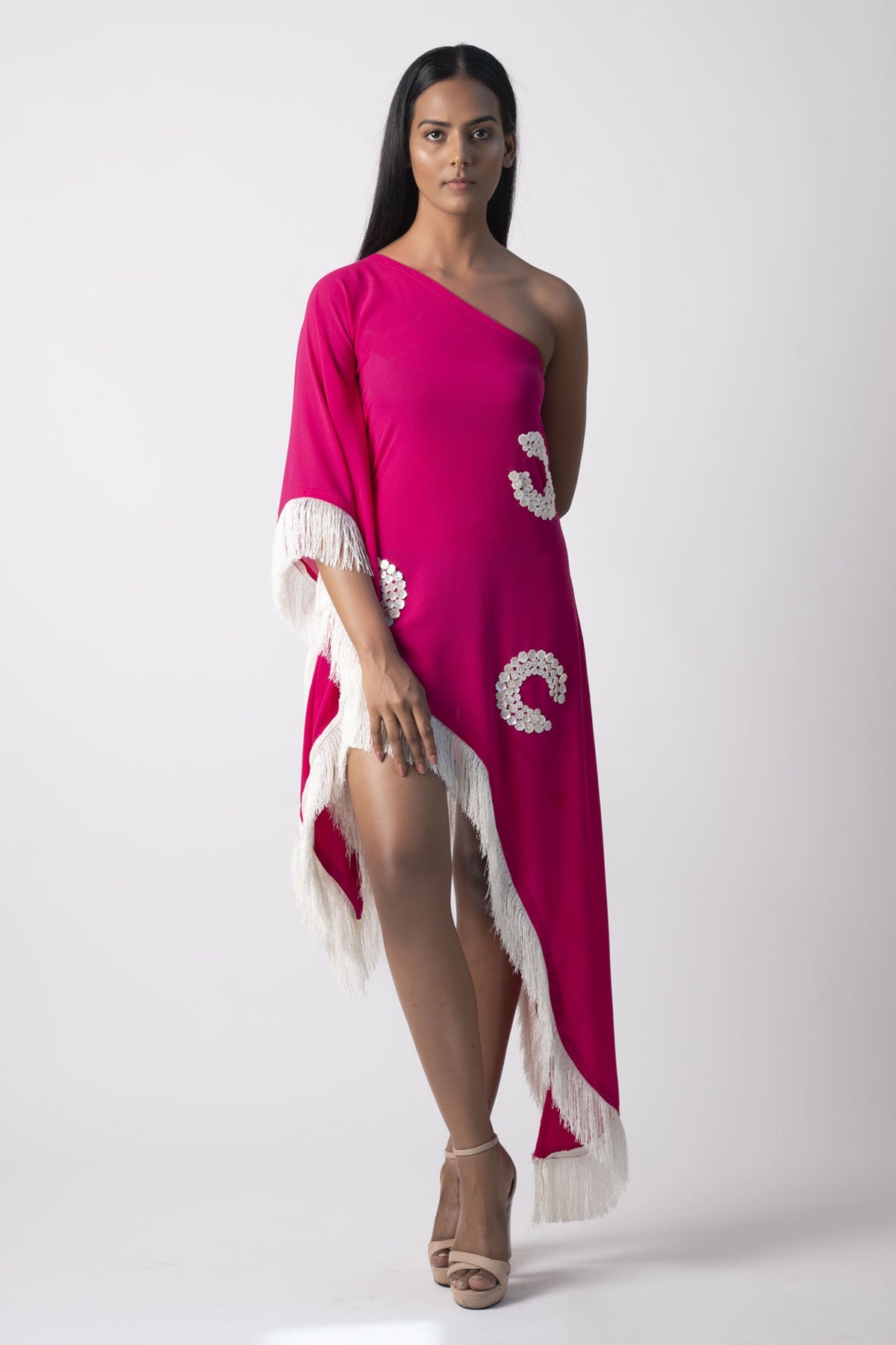 Buy Designer Pink Georgette Kaftan for Women Online