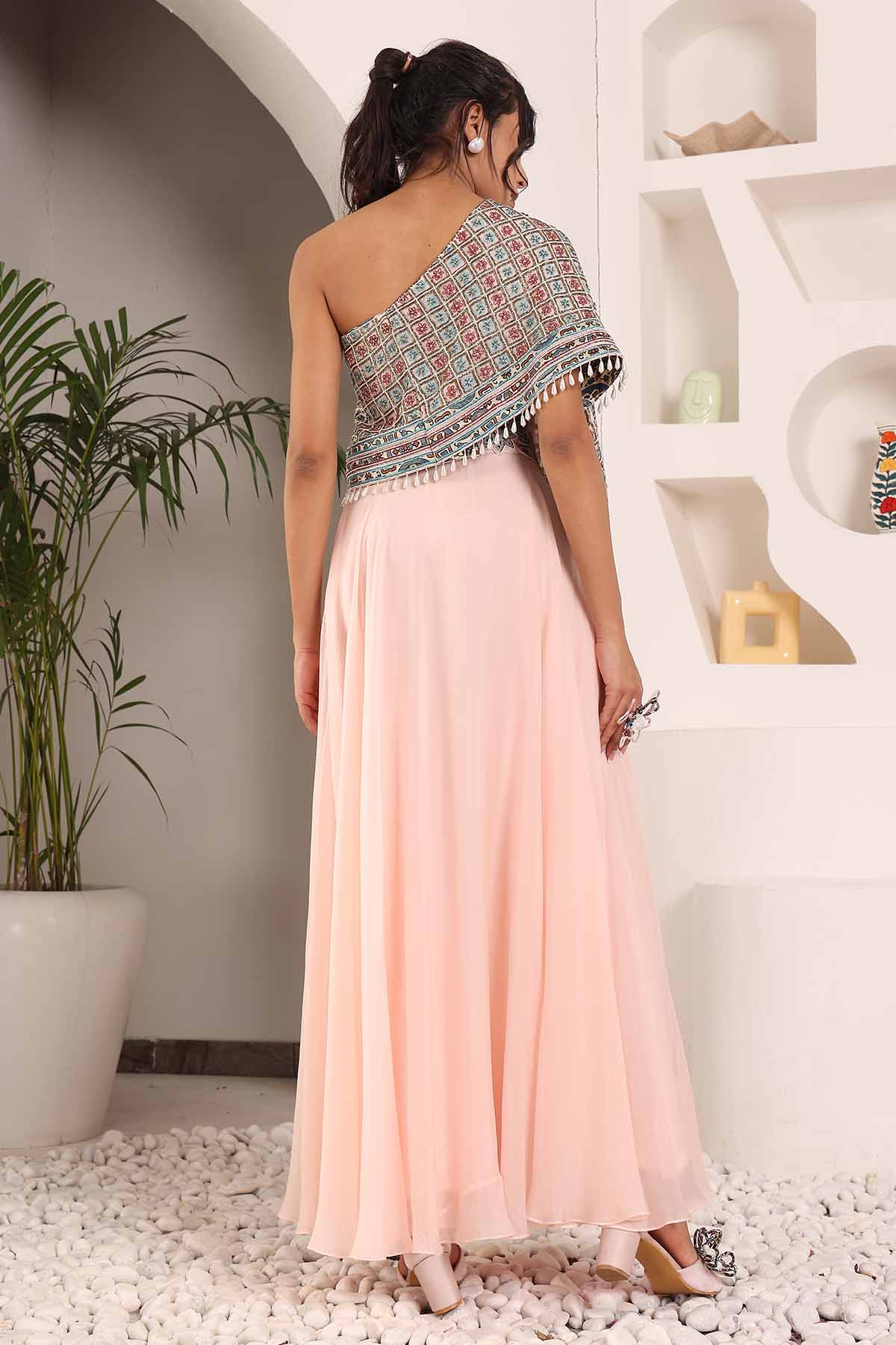 Pink One Shoulder Top & Pants