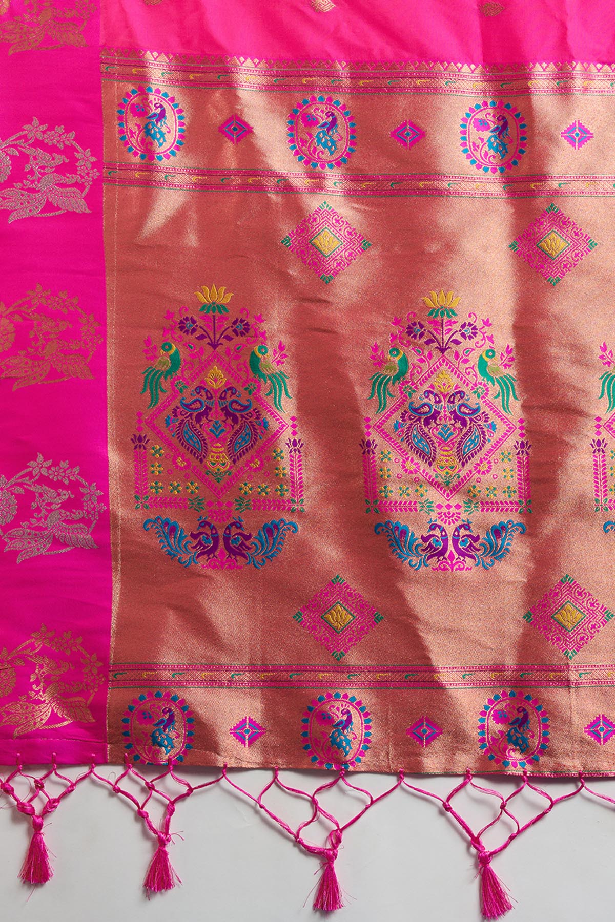 Pink Paithani Saree & Blouse