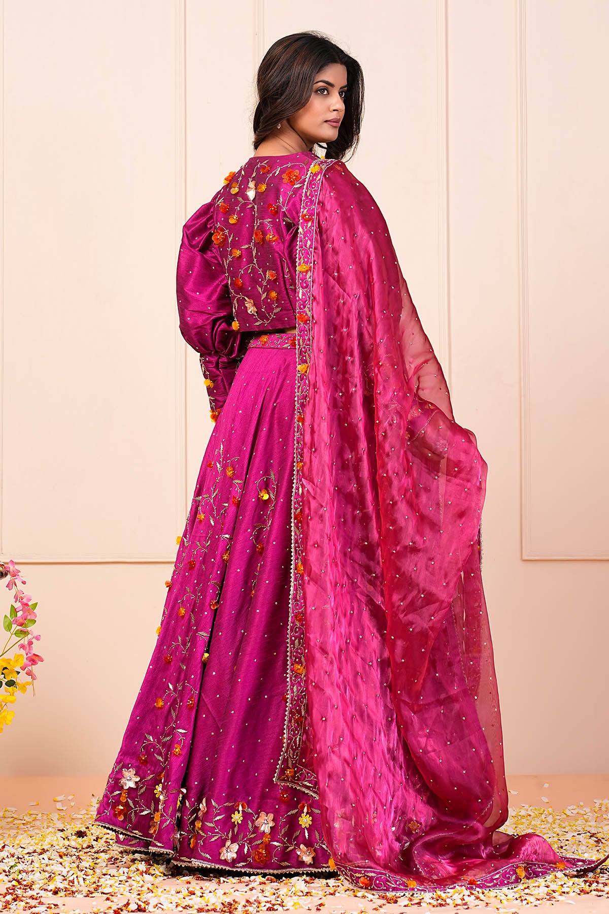 Pink Pearl Lehenga Set & Jacket