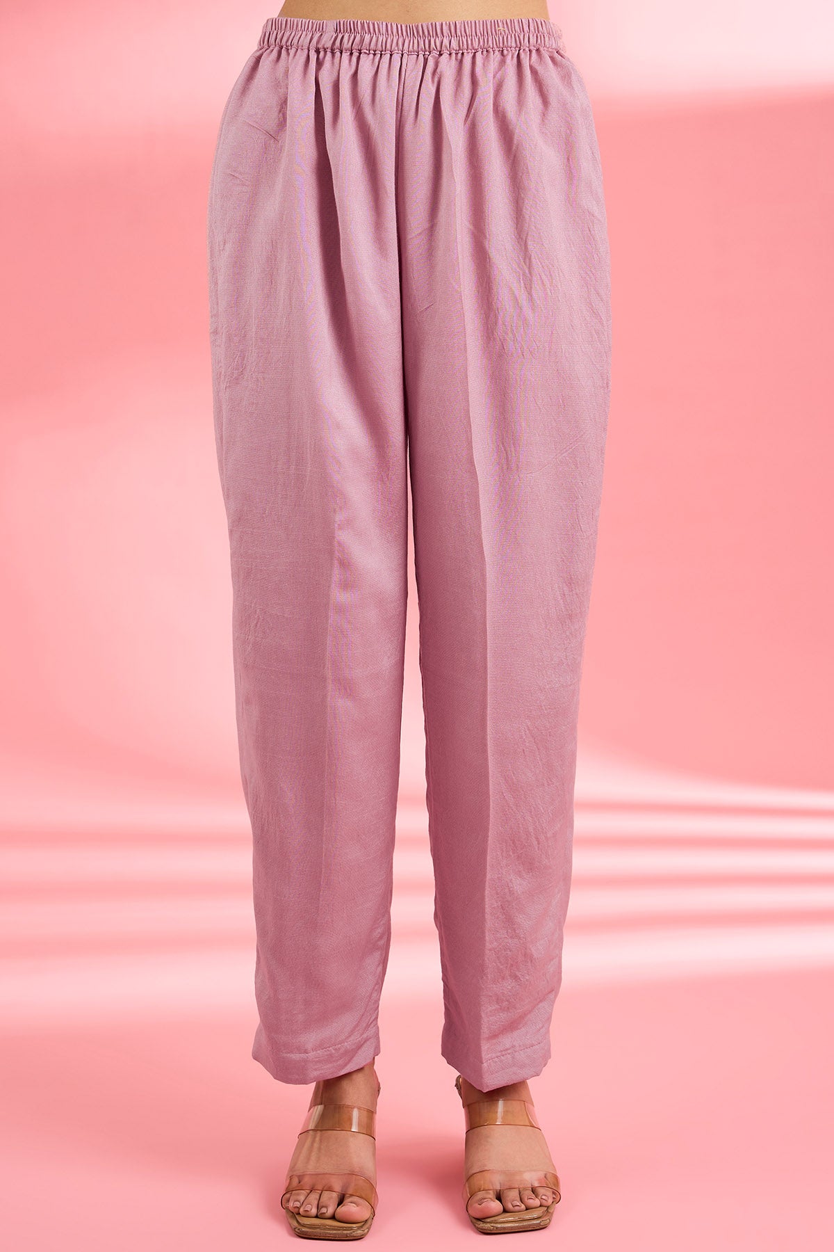 Pink Pearl & Sequins Kurta Set