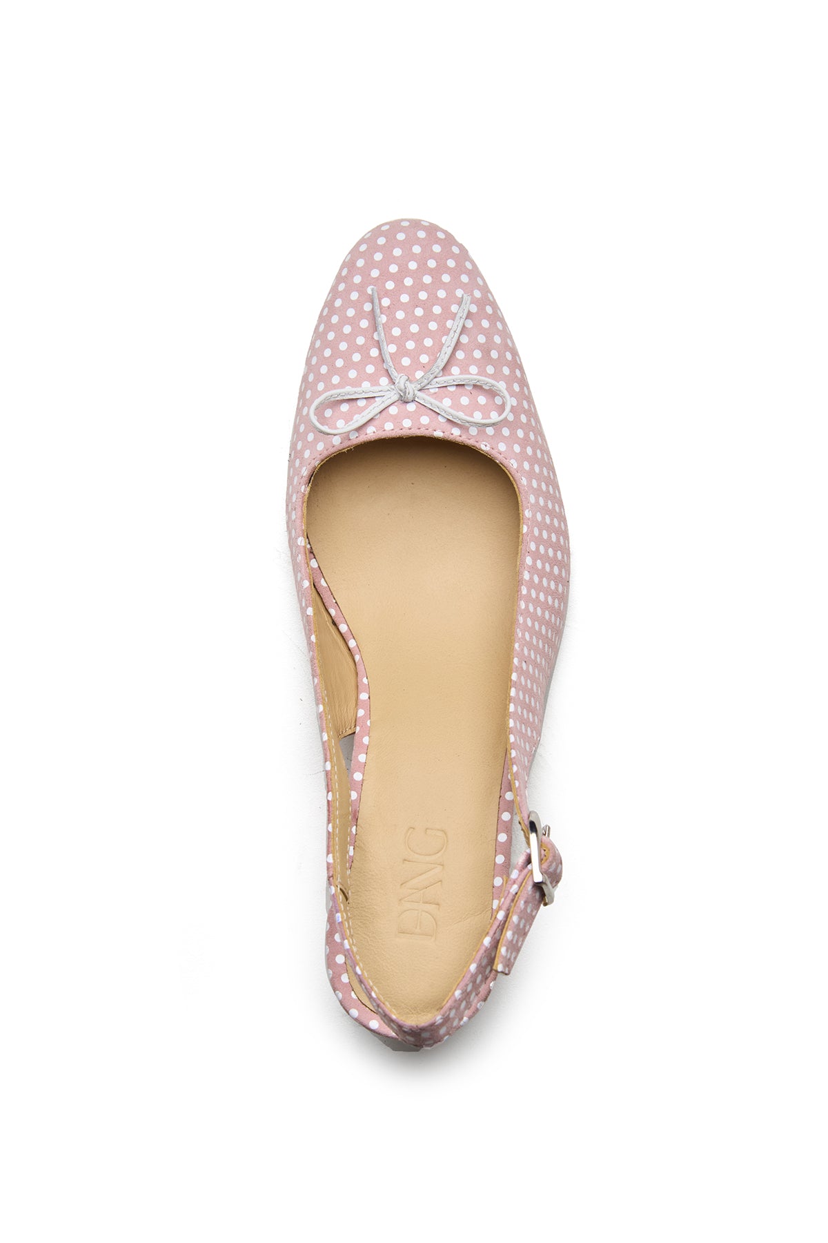 Pink Polka Dot Print Block Heels