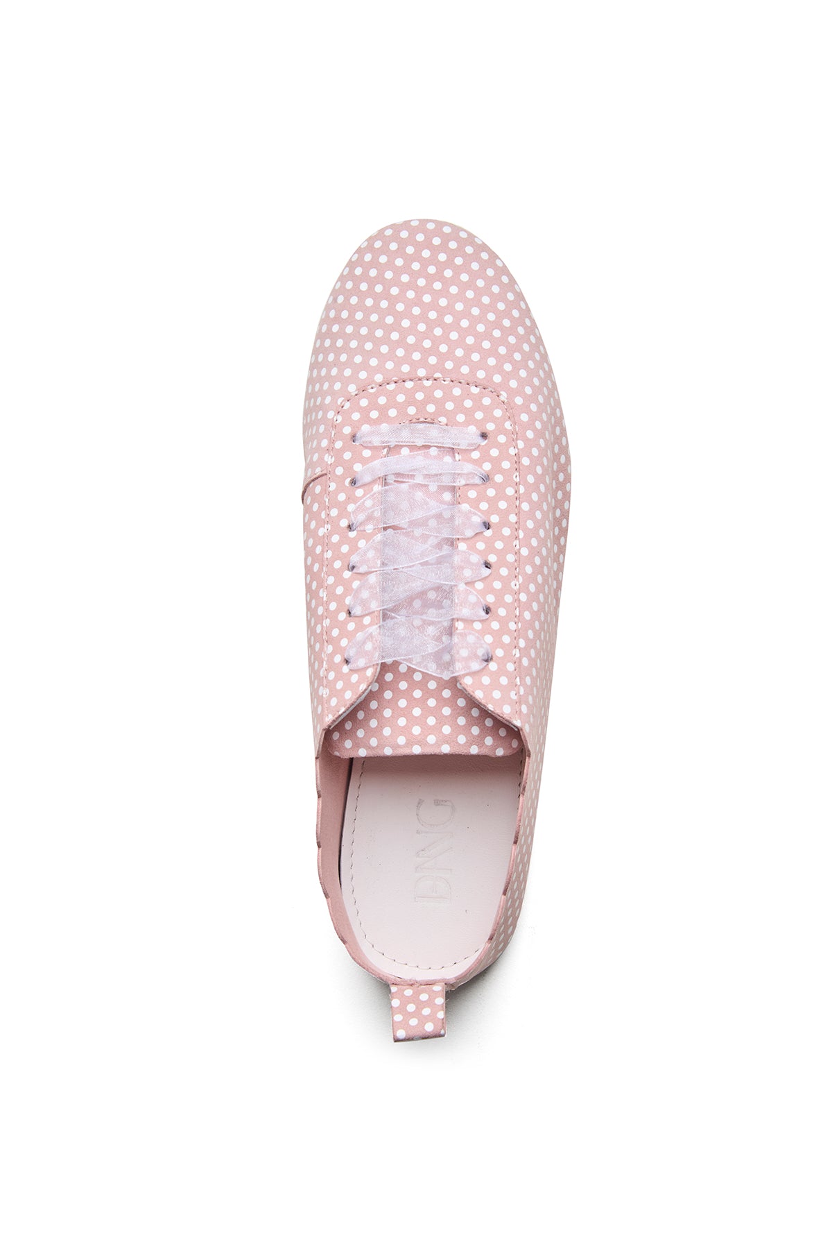 Pink Polka Dot Printed Sneakers