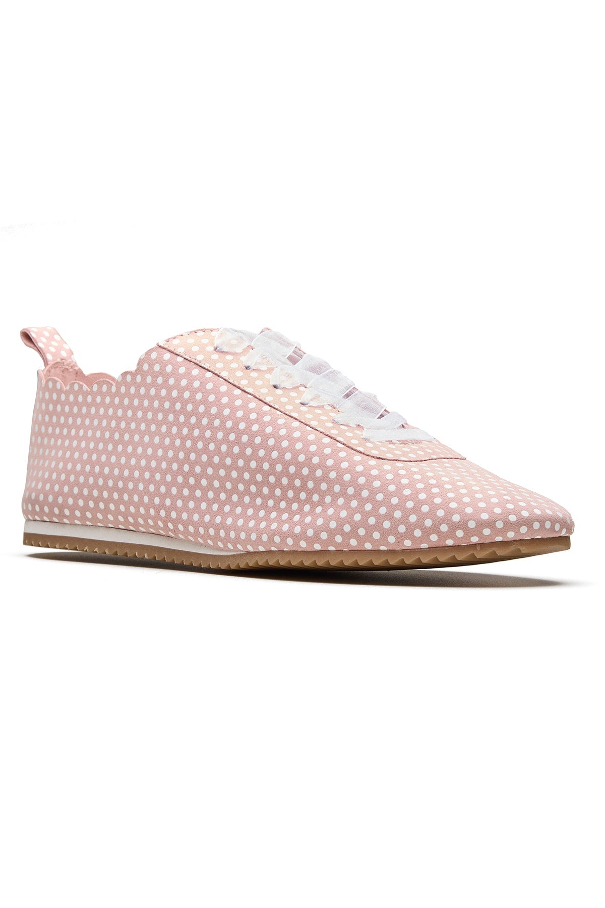 Buy Pink Polka Dot Printed Sneakers by Dang Shoes for Women online at ScrollnShops
