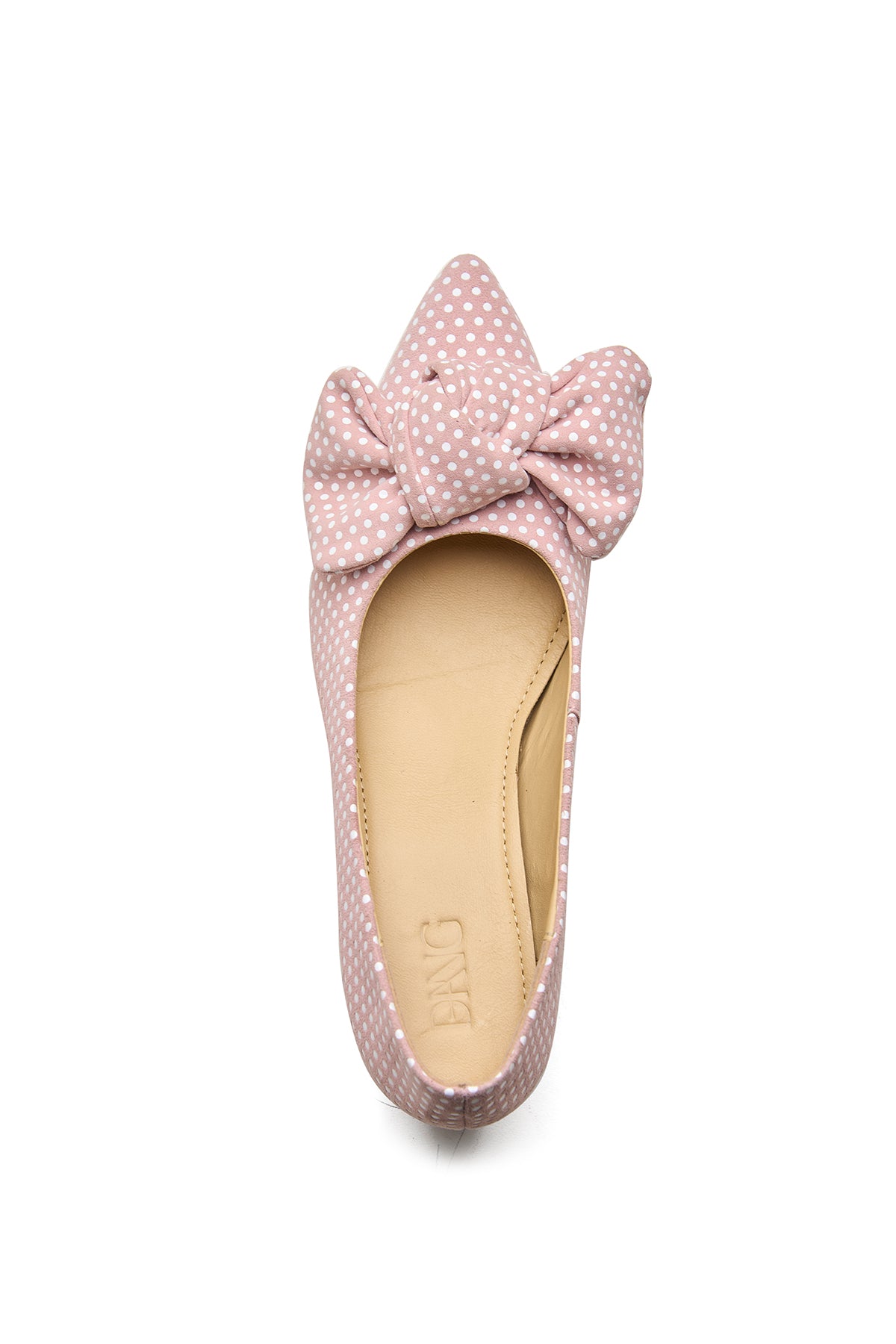 Pink Polka Dot Printed Wedges
