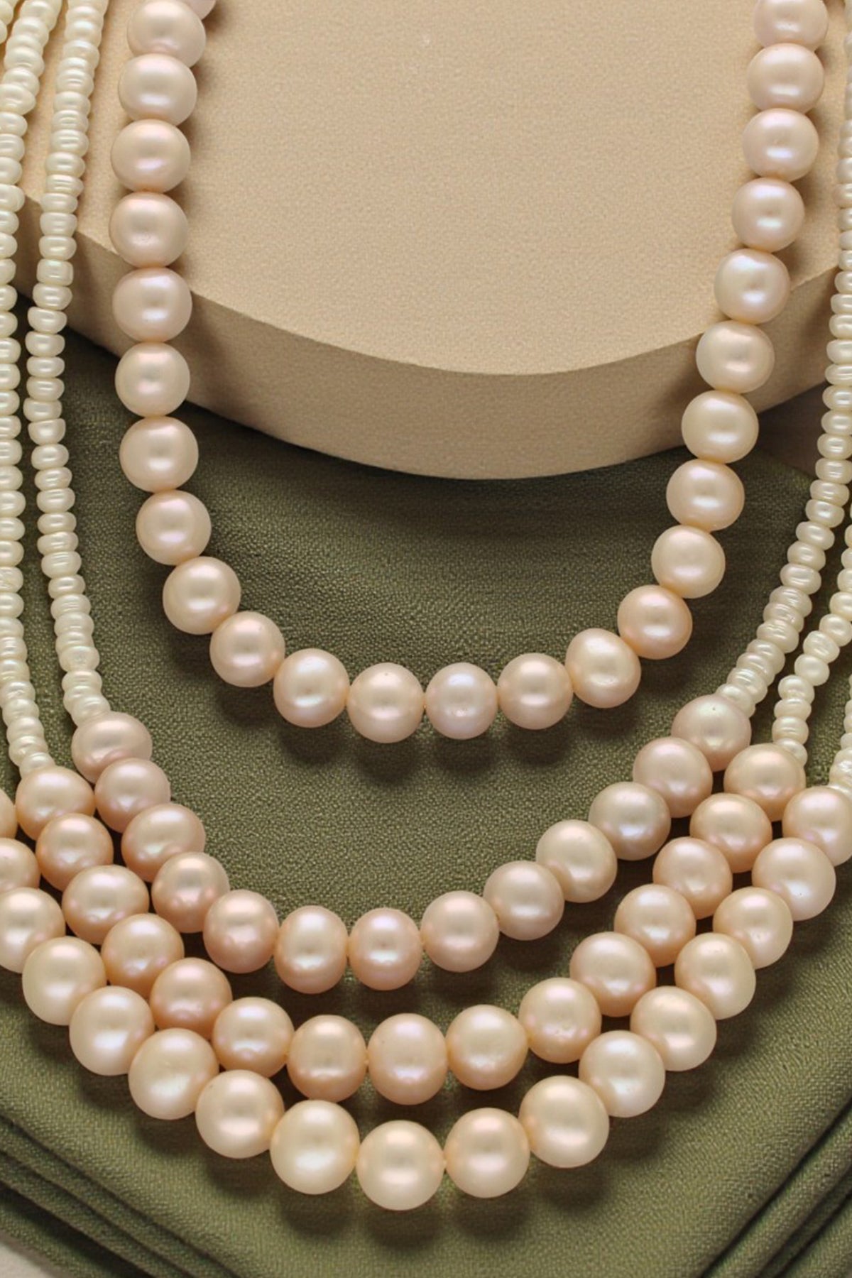 Buy Pink Potato Pearl Necklace Set for women by J Pearls online available at scrollnshops