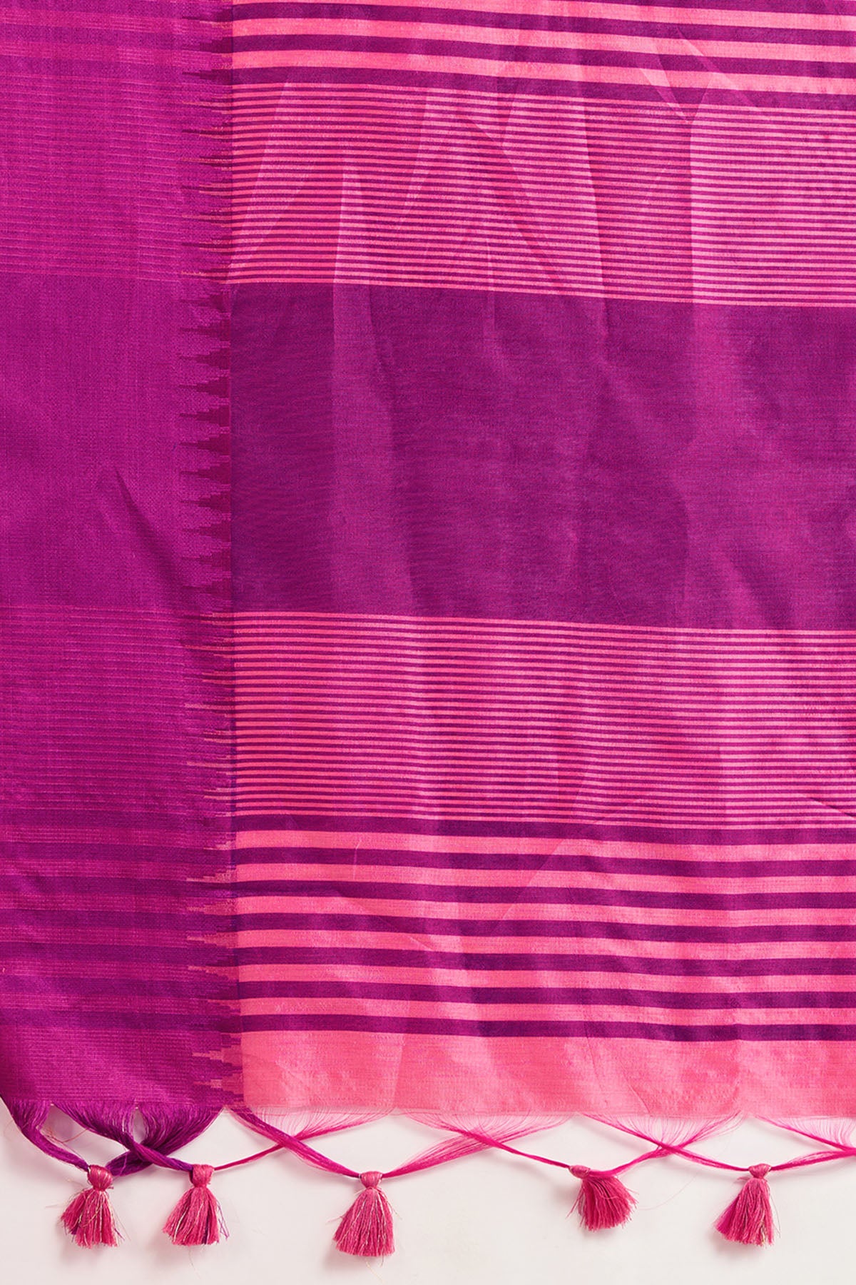 Pink Raw Silk Thread Work Saree
