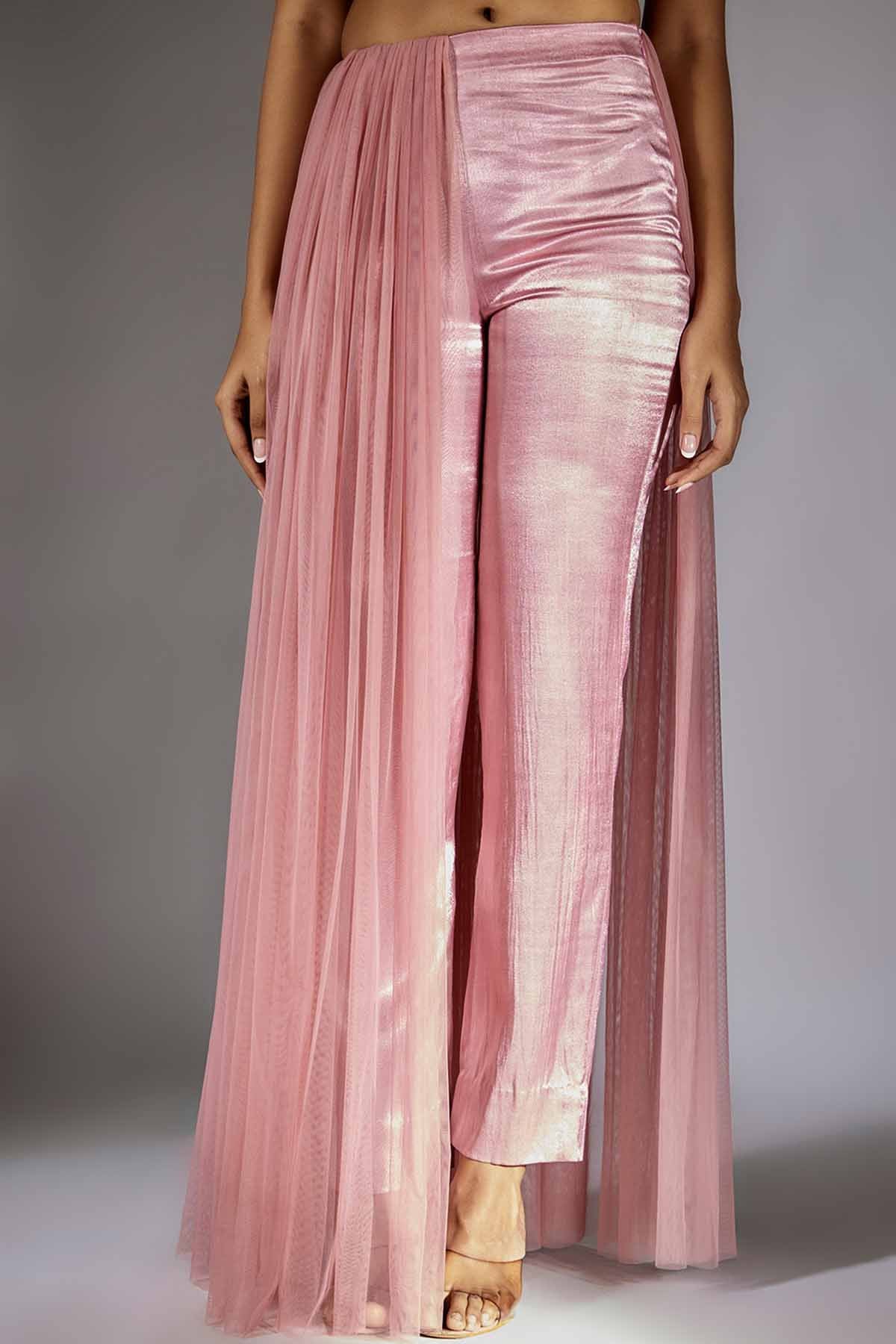 Pink Ruched Top & Pants