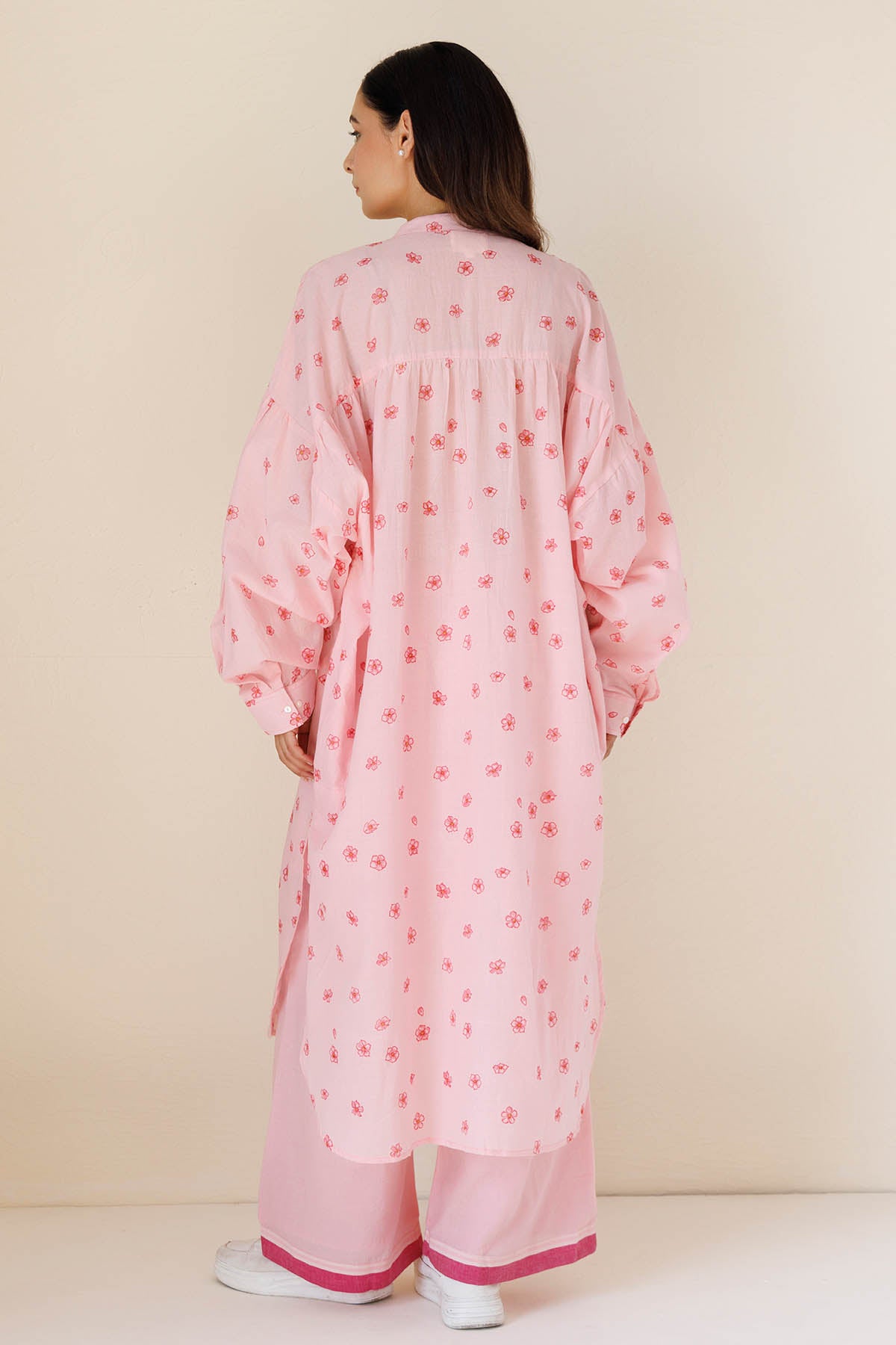 Pink Straight Kurta & Pants