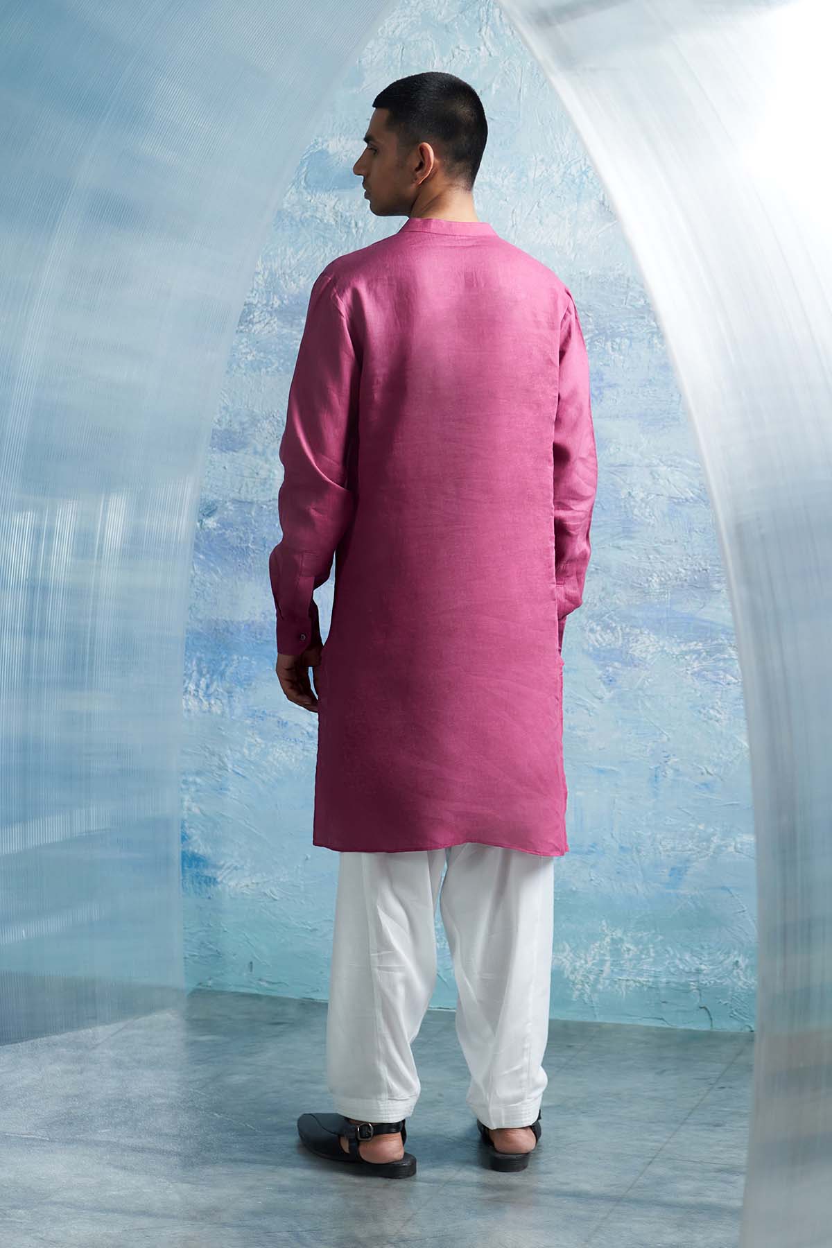 Pink Straight Kurta & Salwar