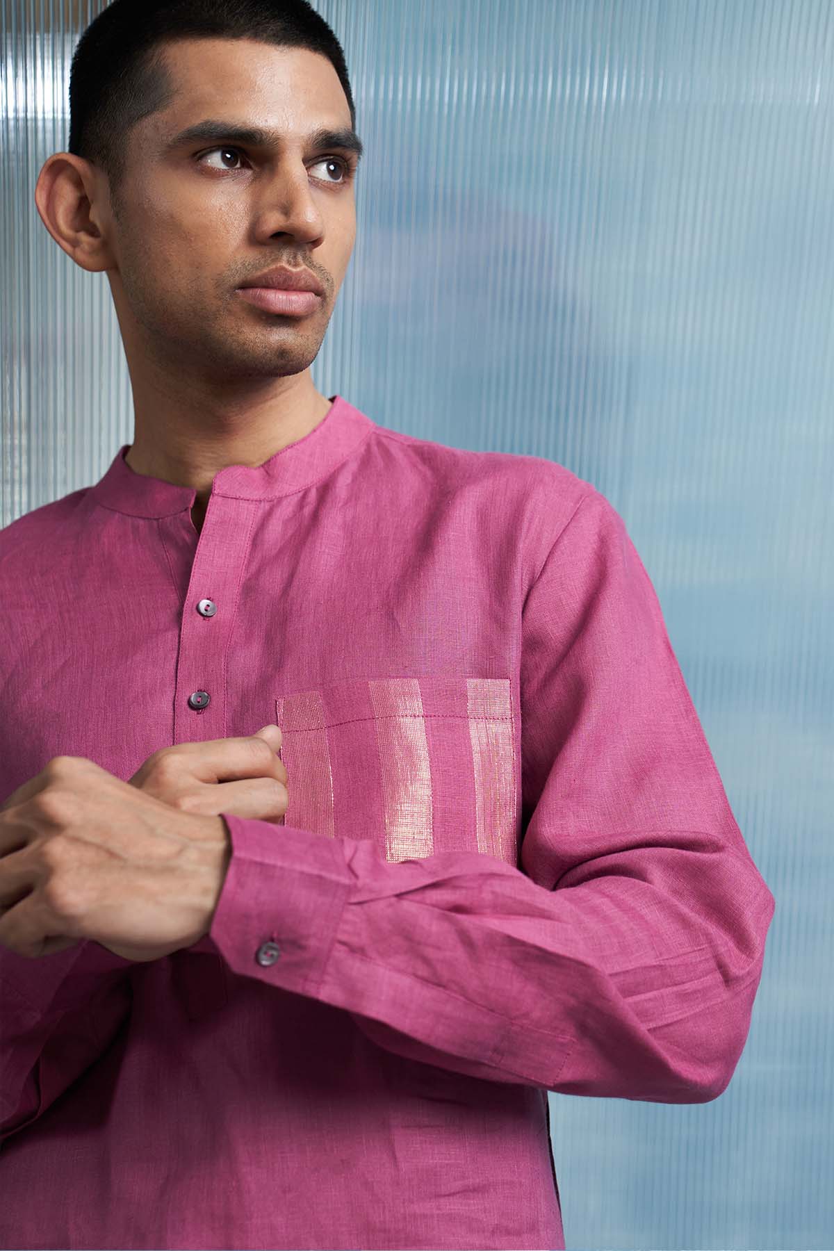 Pink Straight Kurta & Salwar