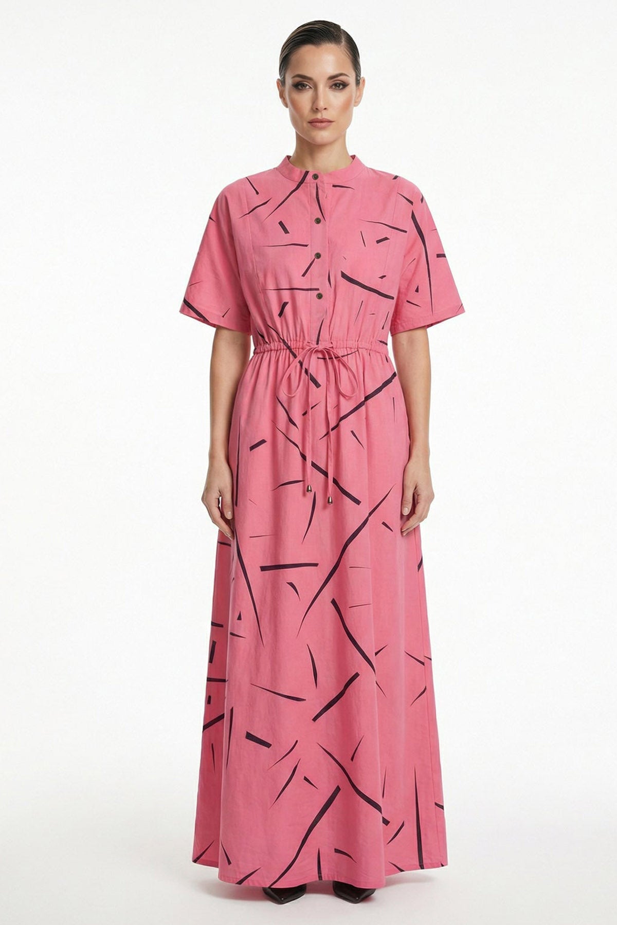 Buy Pink Viscose Waistband Dress for women by Tezhhomayaa online available at scrollnshops