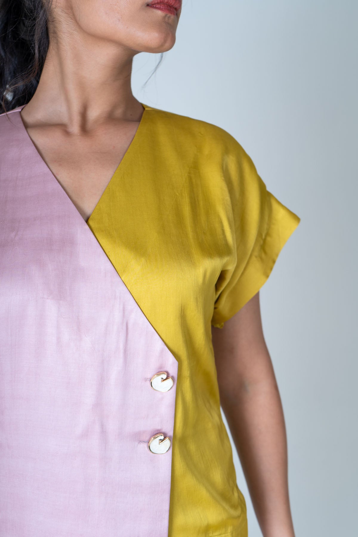 Pink & Yellow Shirt & Shorts