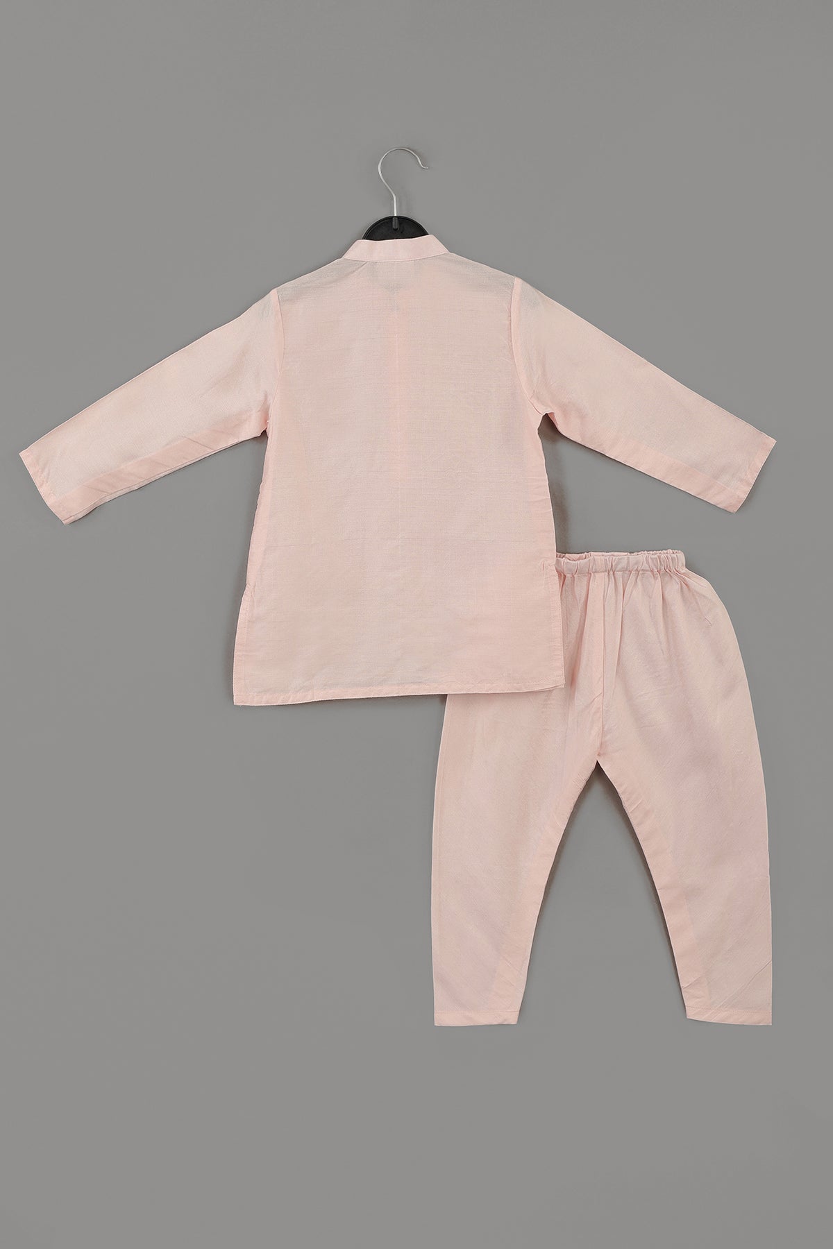 Pink Zari Work Bandhgala Set