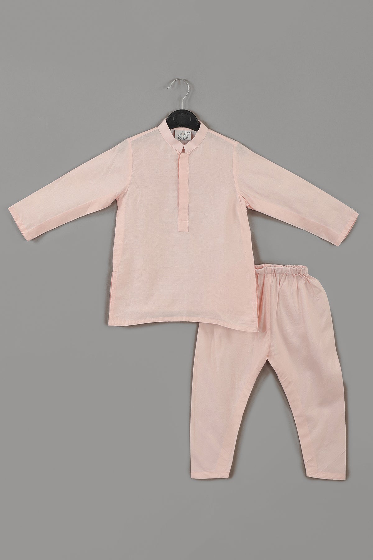 Pink Zari Work Bandhgala Set