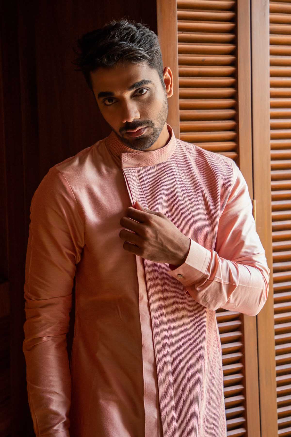 Pintuck Detailed Kurta Set