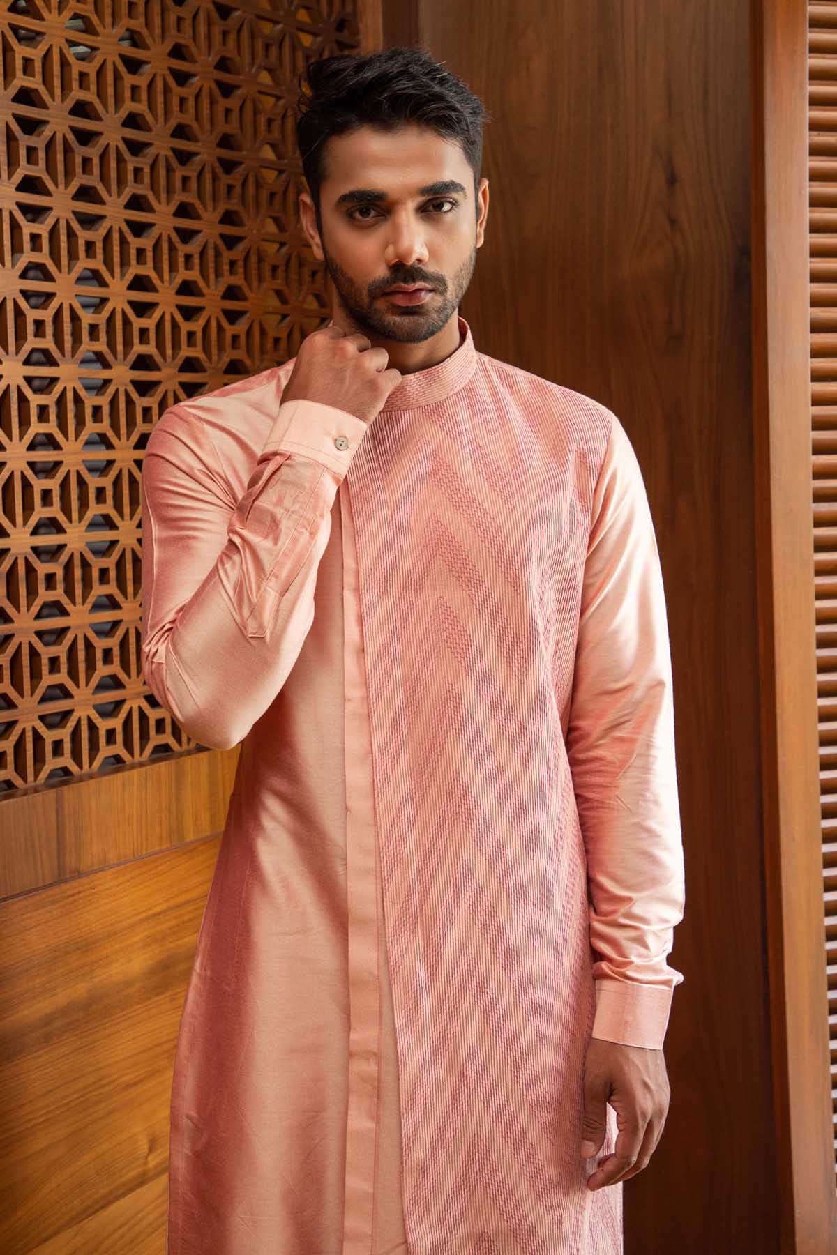 Pintuck Detailed Kurta Set