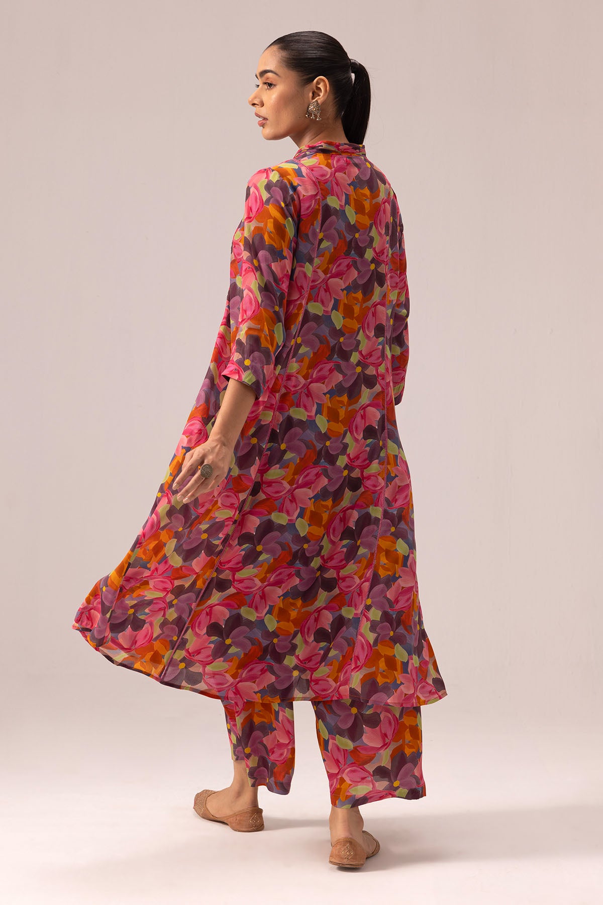 Pintuck Multicolor Kurta & Pant