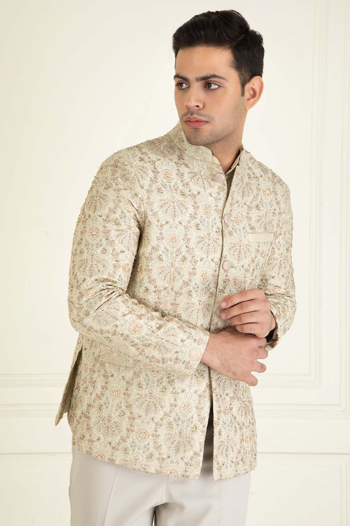 Pista Embroidered Jacket Set