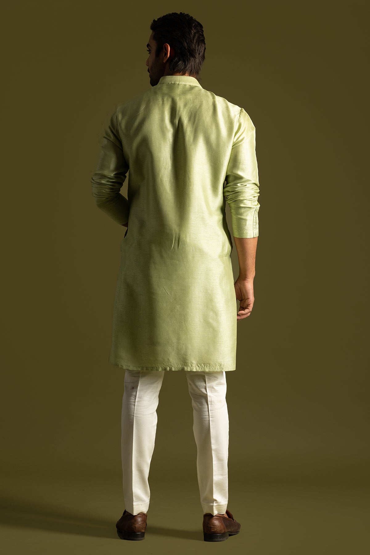 Pista Green Bamberg Kurta Set