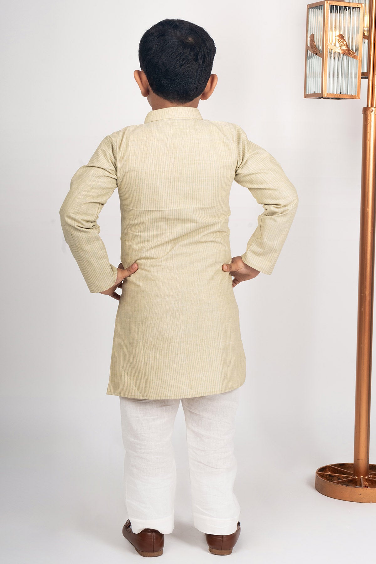 Pista Green Cotton Kurta Set