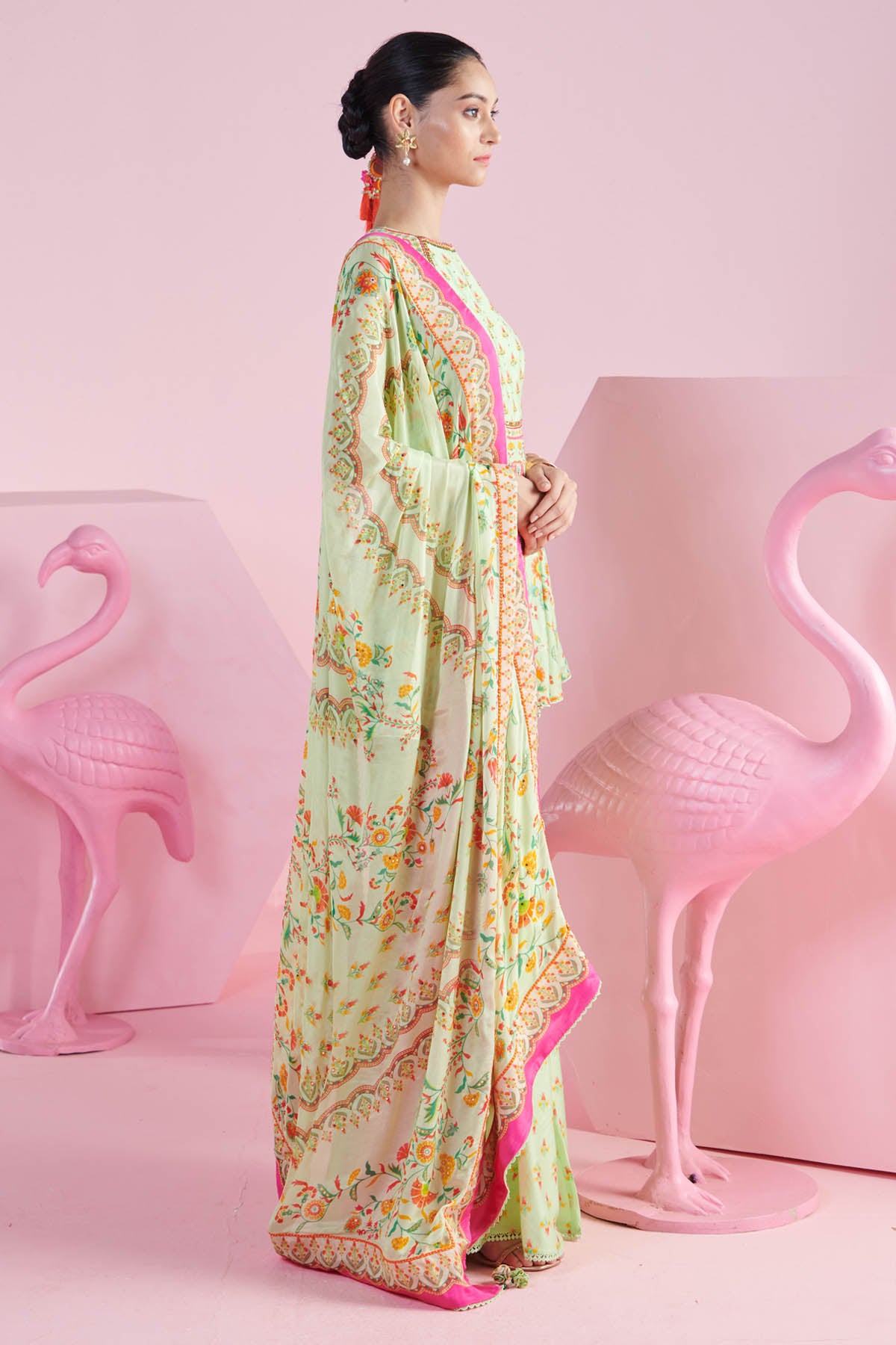 Pista Green Indo-Western Set