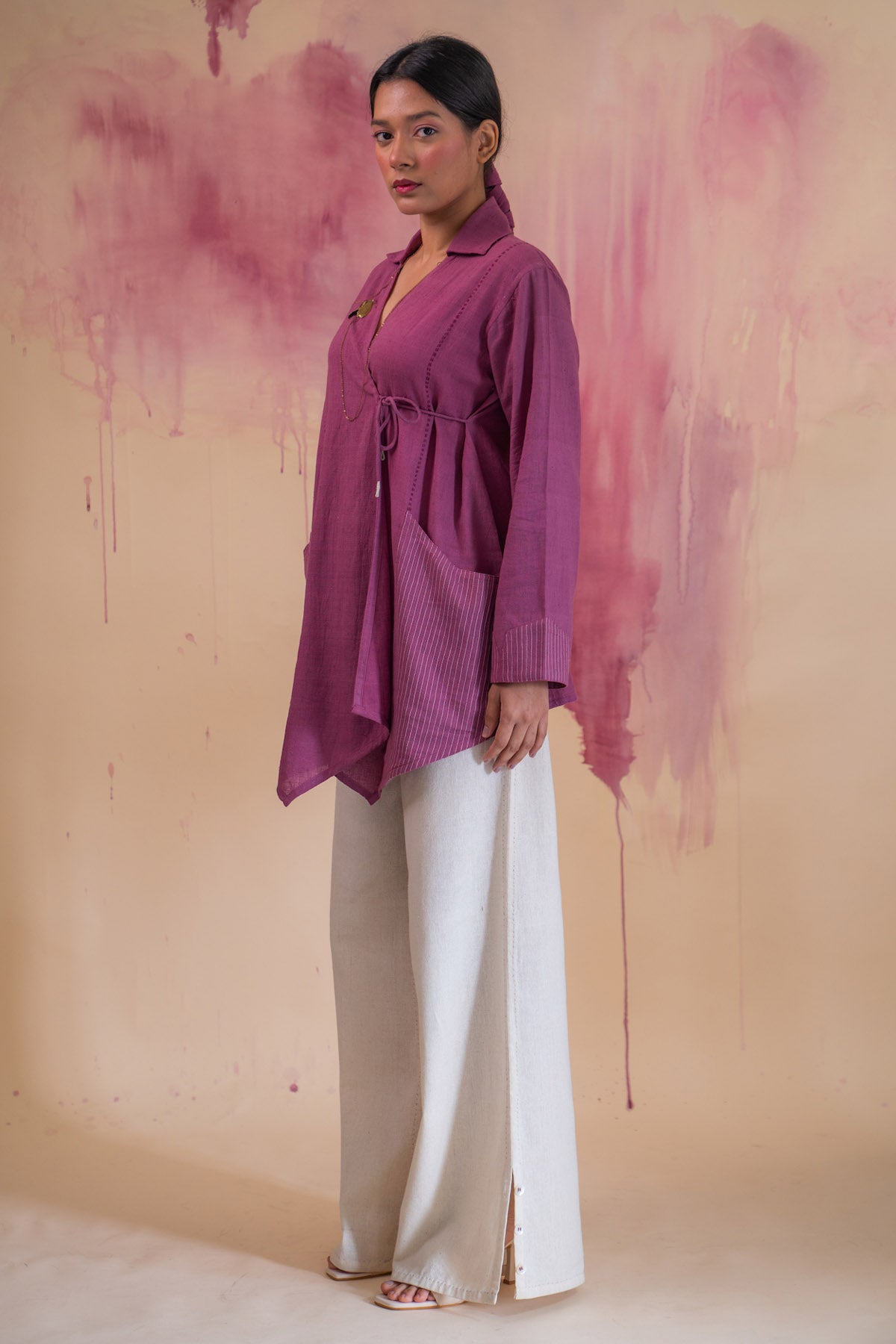 Plum Cottom Tie-Up Overlay