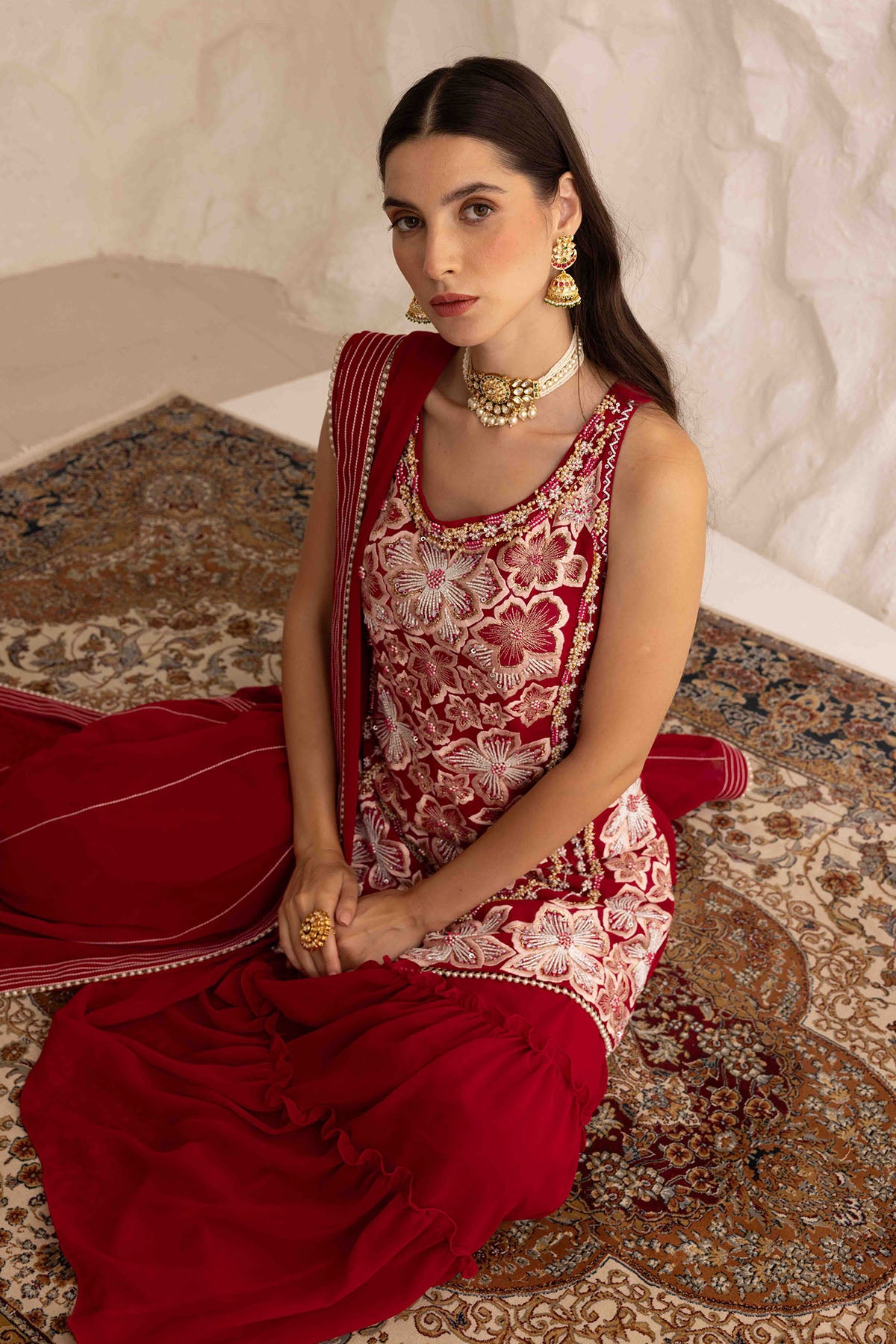 Plum Dori Embroidered Kurta Set