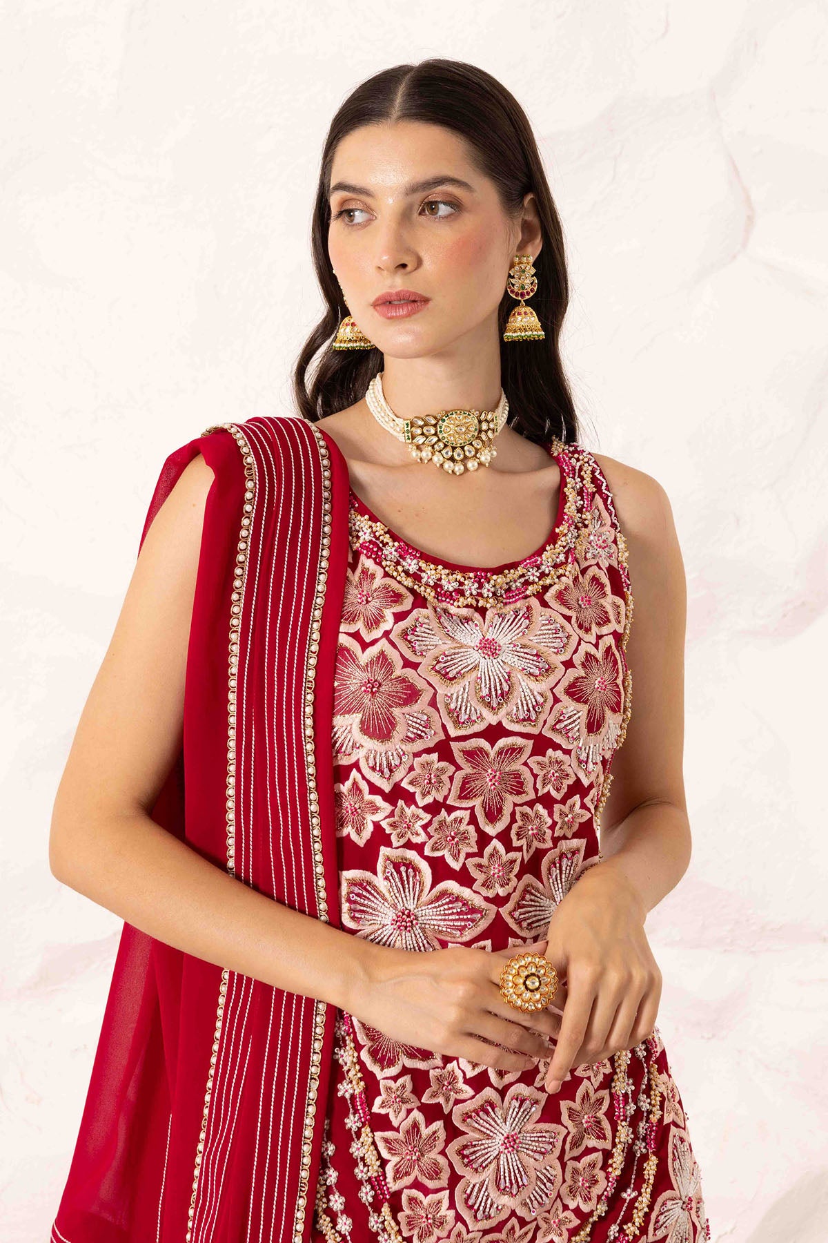 Plum Dori Embroidered Kurta Set