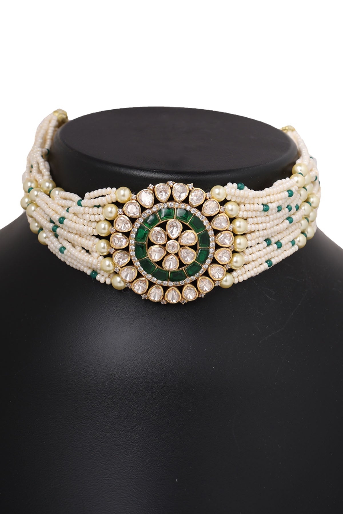 Polki 925 Silver Necklace Set