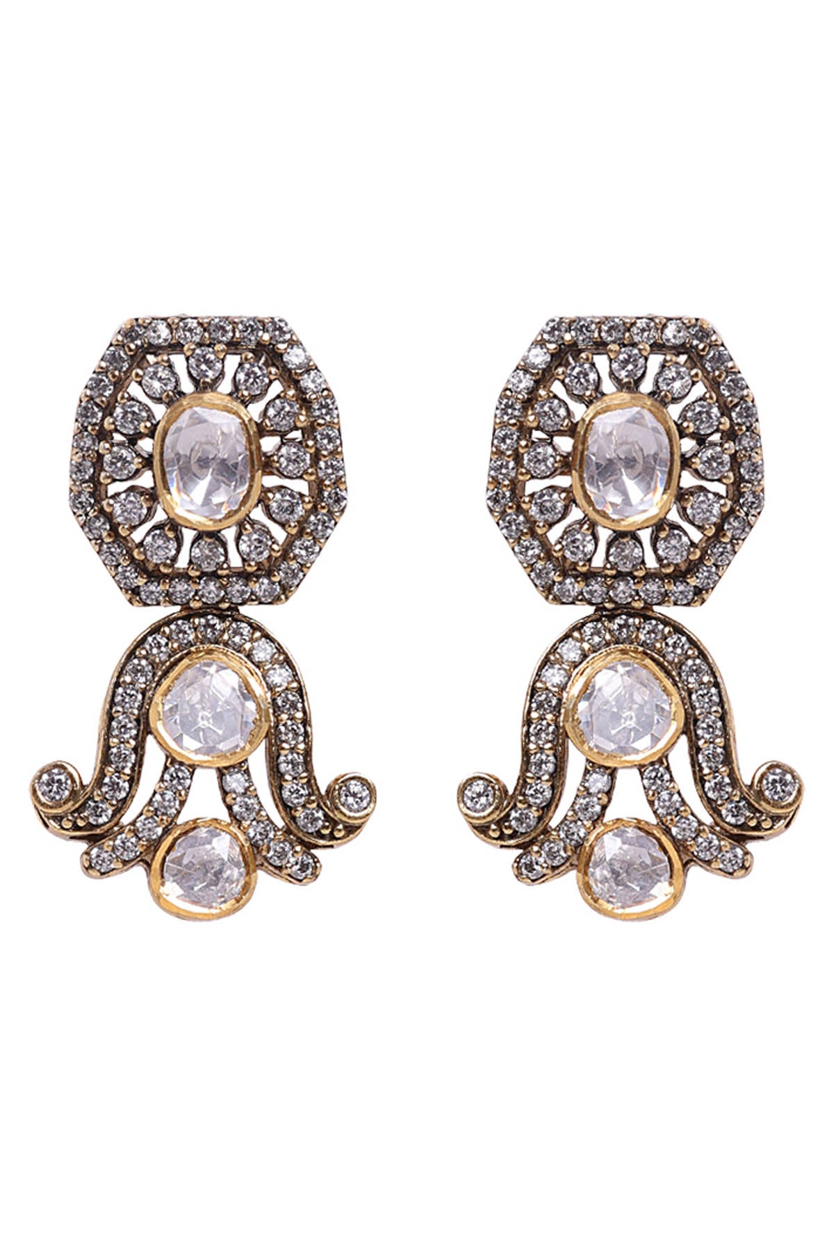 Polki Antique Necklace Set