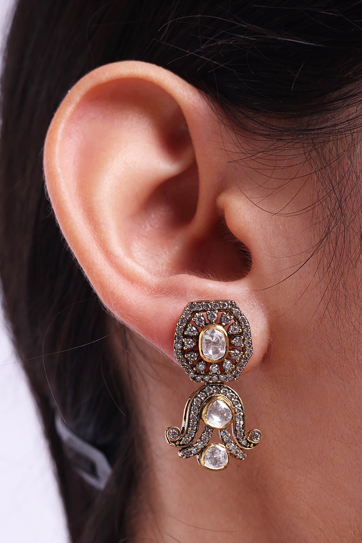 Polki Antique Necklace Set