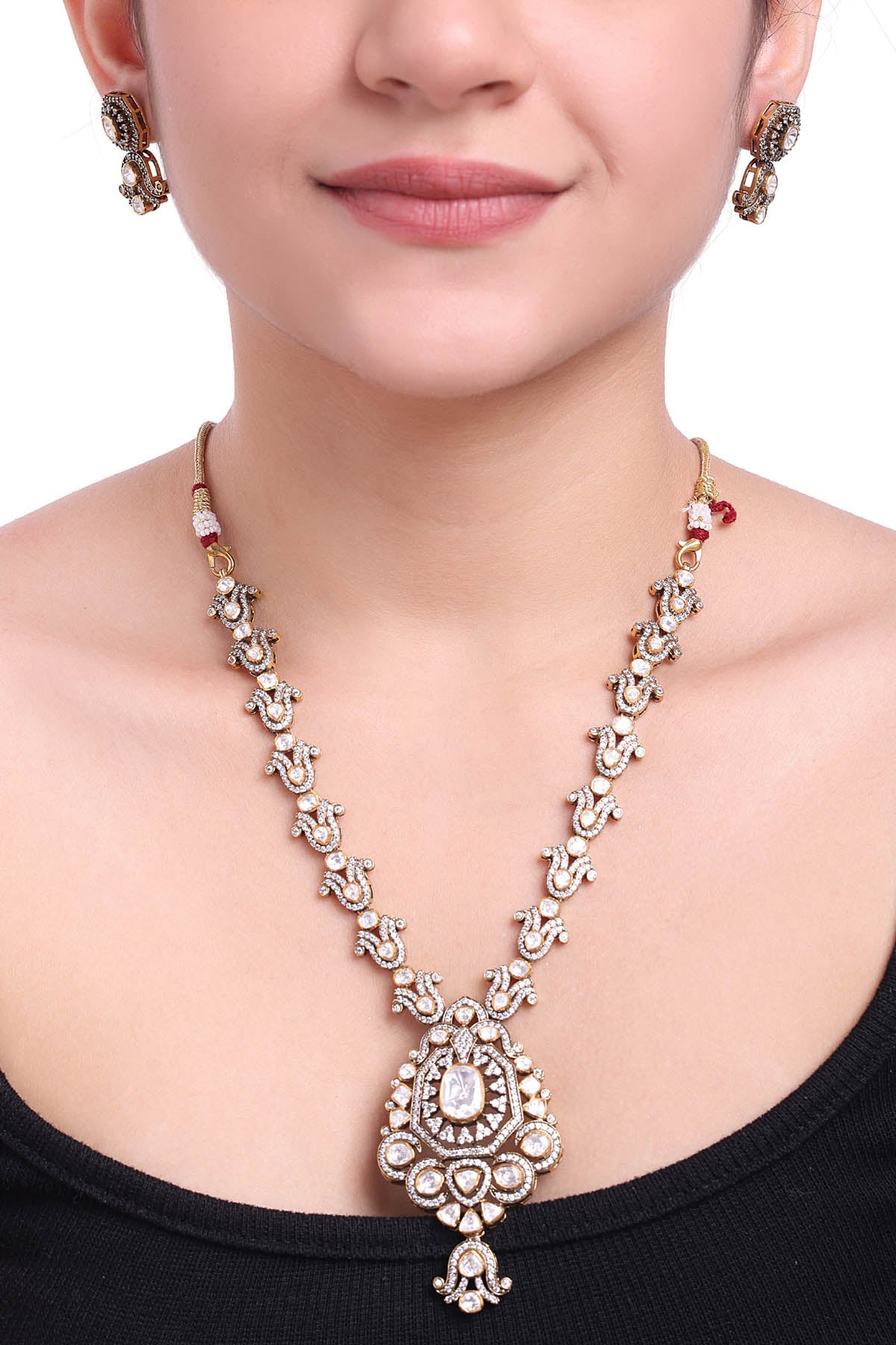 Polki Antique Necklace Set